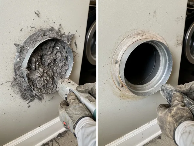 Professional clogged vent cleaning by Bellflower Dryer Vent Cleaning in Bellflower