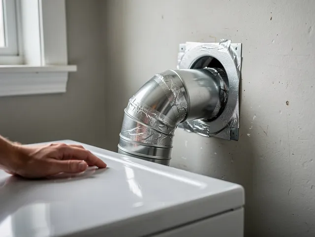 Bellflower Dryer Vent Cleaning expert performing professional dryer vent repair and installation in Bellflower